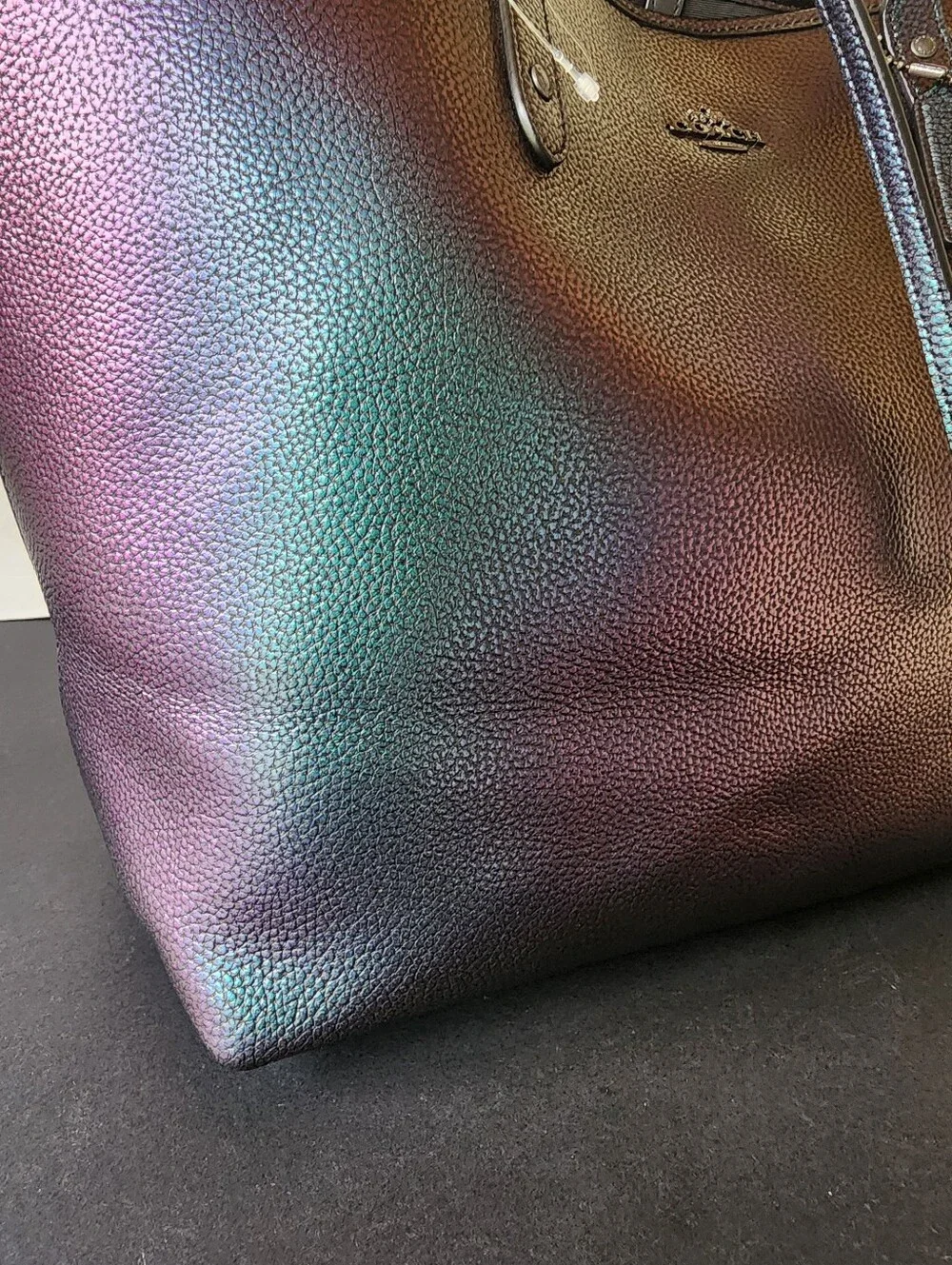 Coach Hologram Oil Slick City Tote, EUC, 2017